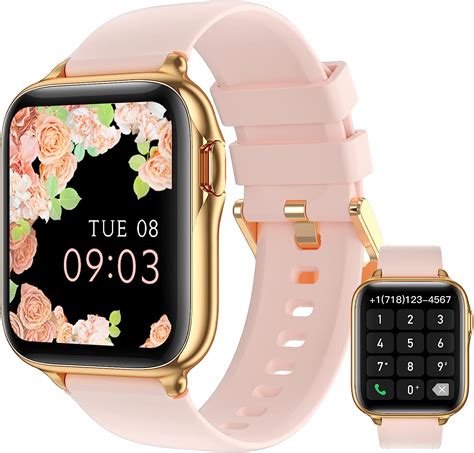 Parsonver Montre Connectée Femme avec Appel Bluetooth 1 7 Smartwatch