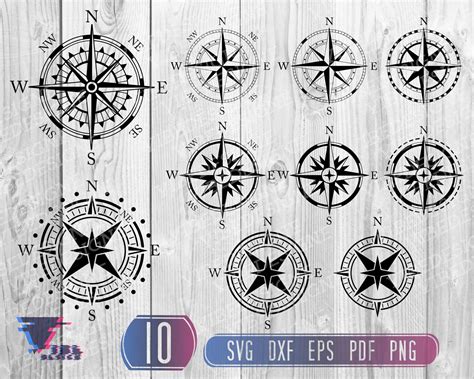 Kompass Svg Maritime Kompass Svg Kompass Clipart Maritime Etsy