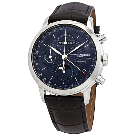 Baume Et Mercier Classima Full Calendar Moon Phase Chronograph