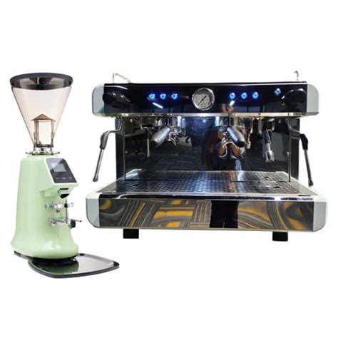 Full Metal Body Pid Control Rotary Pump For Commercial Use Two Group Coffee Espresso Machine