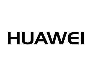 Huawei logo brand phone symbol with name white Vector Image