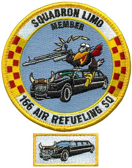 166th Air Refueling Squadron Squadron Limo Pocket Tab Flightline