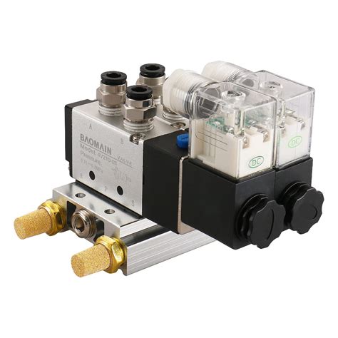 Baomain Space Pneumatic Solenoid Air Valve V Positions Twin