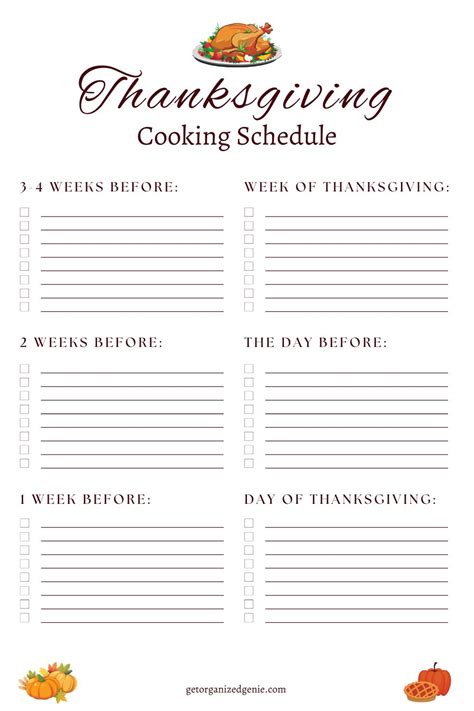 Thanksgiving Planner Printables