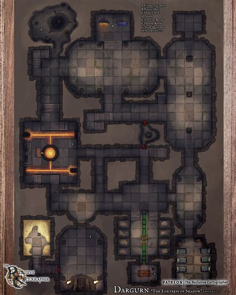 Latest Dungeon Map Is Live On The Reclusive Cartographer