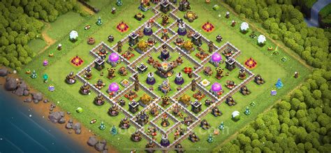 Farming Base Th With Link Anti Everything Hybrid Clash Of Clans