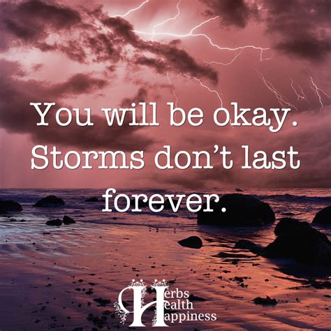 You Will Be Okay. Storms Don't Last Forever. - ø Eminently Quotable ...