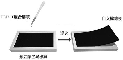 一种柔性自支撑高导电聚合物薄膜及其制备方法与应用与流程