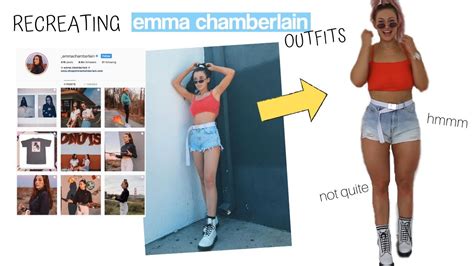 RECREATING EMMA CHAMBERLAIN'S OUTFITS... HOW DID I DO?? - YouTube