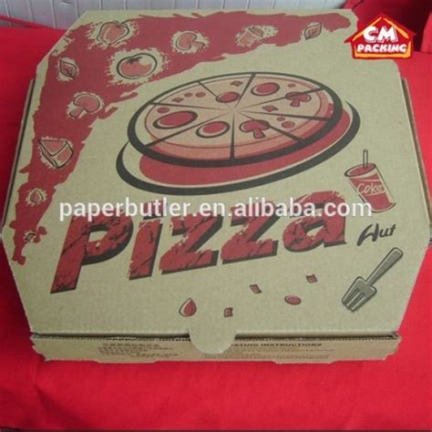 White Custom Printed Pizza Boxess High Quality White Custom Printed