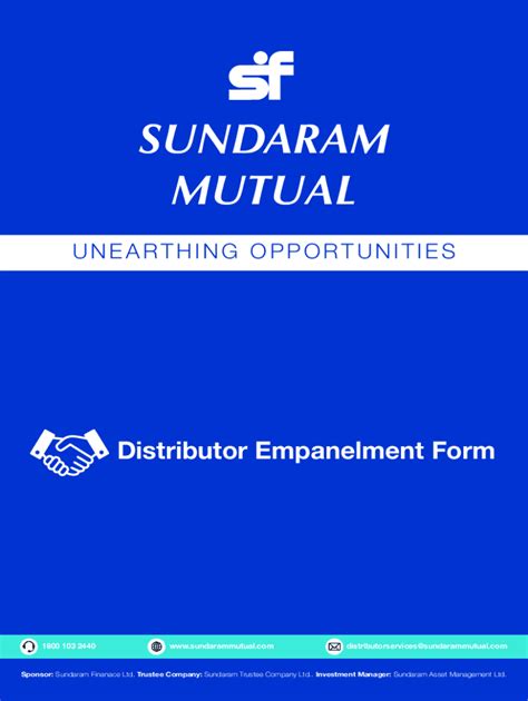 Fillable Online Sundaram Financial Services Opportunities Fax Email