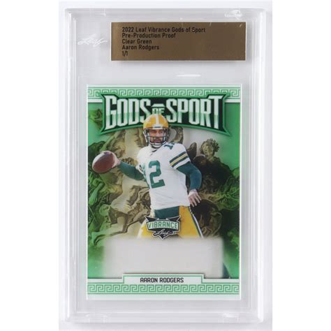 Aaron Rodgers Leaf Vibrance Gods Of Sport Pre Production Proof