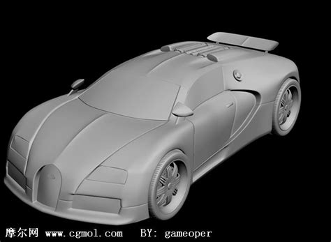 布加迪威龙跑车3d模型 高模 汽车 运输模型 3d模型免费下载 摩尔网