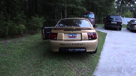 Mustang V6 Dual Exhaust H Pipe And Thrush Mufflers Youtube