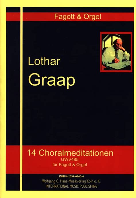 14 Choralmeditationen Gwv 485 Von Lothar Graap Im Stretta Noten Shop