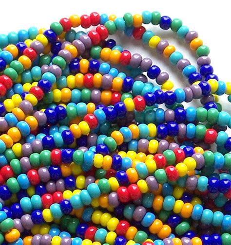 Opaque Color Bead Mix 6 0 Czech Glass Seed Beads 4mm Preciosa Seed Beads Rainbow Bead Mix