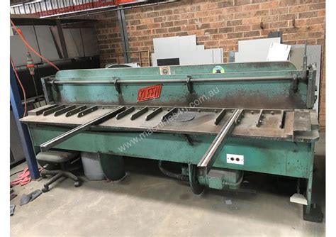 Used Kleen Kleen Guillotine 2500x2 5mm Pneumatic Metal Guillotines In