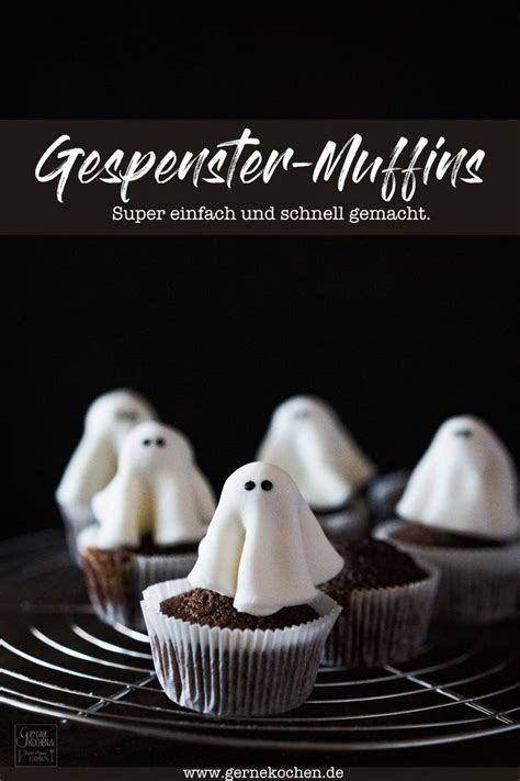 Gespenster Muffins Spooky Rezept Grusel Essen Halloween Essen