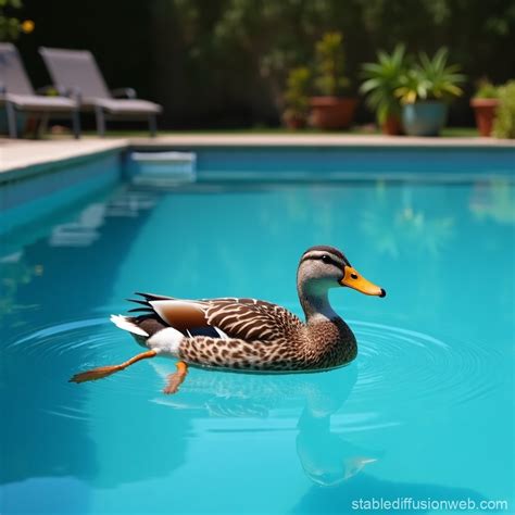 A Duck In The Pool Stable Diffusion Online