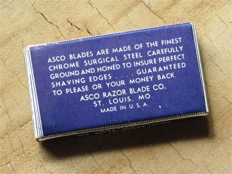 Asco Vintage Double Edged Blades For Safety Razor Bundubeard