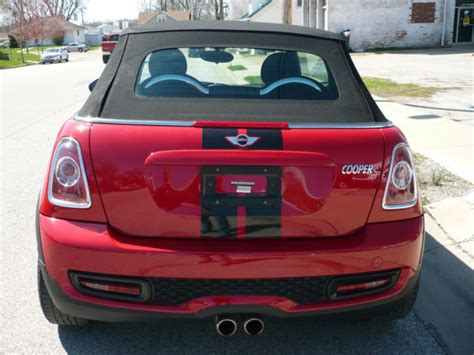 2012 RED Mini Cooper S Convertible 2-Door 1.6L