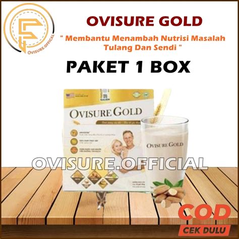 Jual OVISURE GOLD MILK SUSU VITAMIN TULANG DAN SENDI NYERI OTOT KERAM