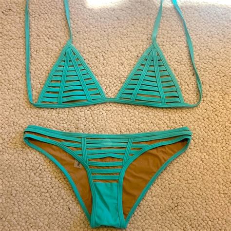 Beach Bunny Swim Beach Bunny Hard Summer Bikini In Teal Poshmark