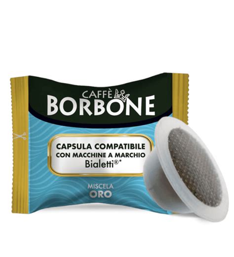 100 Capsule Caffè BORBONE Miscela Oro compatibili BIALETTI