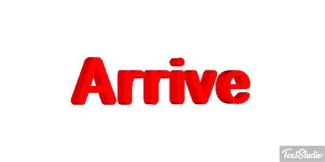 Arrive Word Animated  Logo Designs