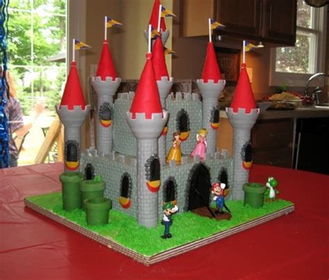 Super Mario Castle Cake | Birthday cake kids boys, Mario crafts, Mario cake