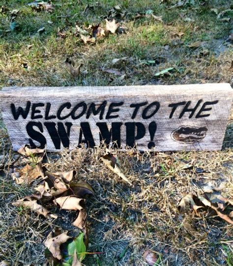 Welcome To The Swamp Shelf Sign By Therusticcut On Etsy Swamp Swamp