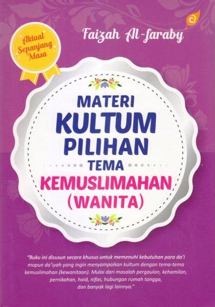 Jual Materi Kultum Pilihan Tema Kemuslimahan Wanita Di Lapak Muslim