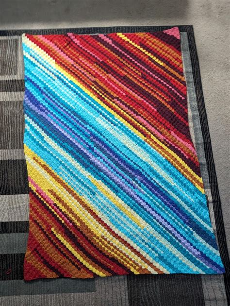 I finished my temperature blanket that I started 6 years ago for my