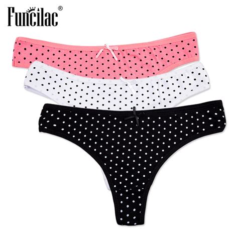 Buy Funcilac Womens Underwear Sexy Dot G Strings