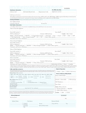 Fillable Online Common Application Form For Fibcf Fipf Fipp Fiof