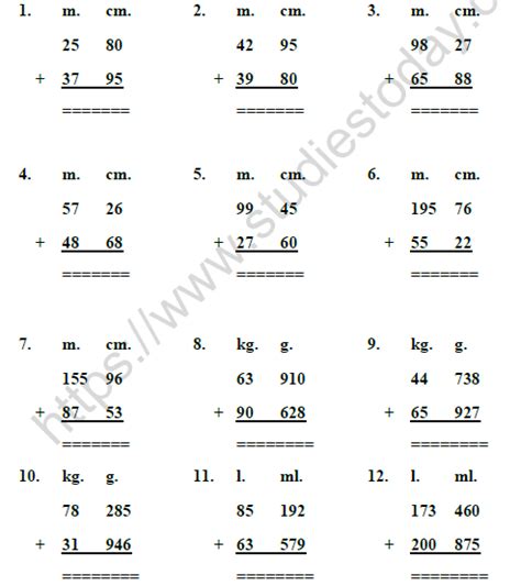 Cbse Class 3 Mathematics Who Is Heavier Measurements Mcqs Multiple Choice Questions