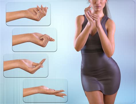 Z Posing Hands For The Genesis 3 Female S Daz 3D