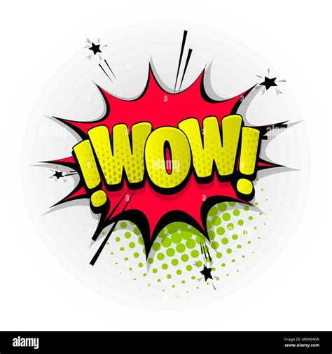 Wow Sound Comic Book Text Pop Art Stock Vector Image And Art Alamy