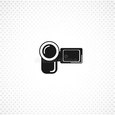 Camcorder Camera Isolated Solid Icon Stock Vector Illustration Of