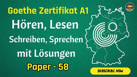 Start Deutsch Goethe Zertifikat A Exam Paper H Ren