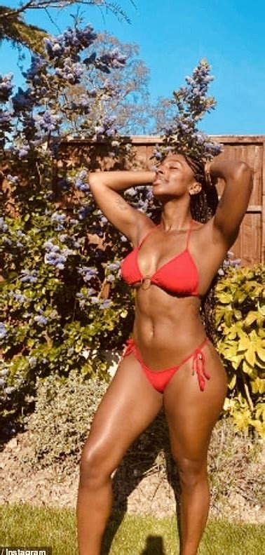 Alexandra Burke Parades Her Amazing Abs In Yellow Bikini MOON