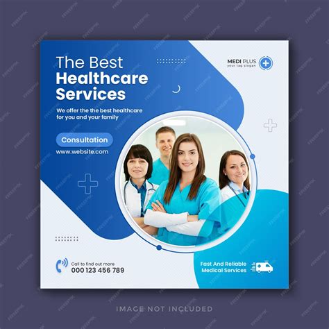 Premium Psd Medical Healthcare Social Media Post Design And Web