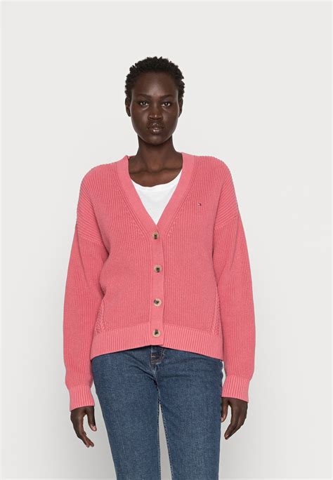 Tommy Hilfiger Hayana Cable Cardigan Strickjacke English Pink Pink