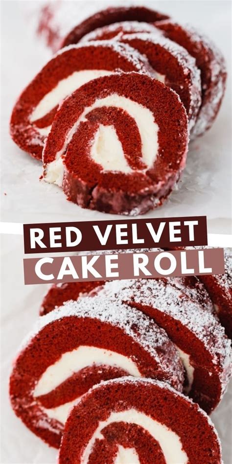 Red Velvet Cake Roll In 2021 Cake Roll Red Velvet Cake Catering