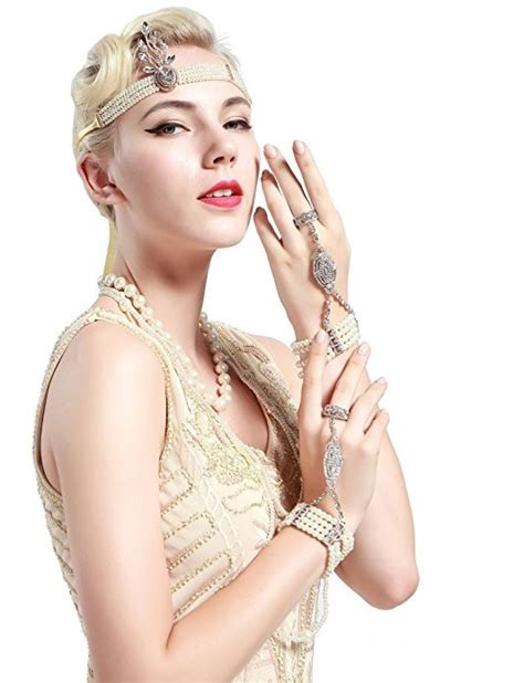 Pearl 20s Headband Vintage Great Gatsby Flapper Headpiece