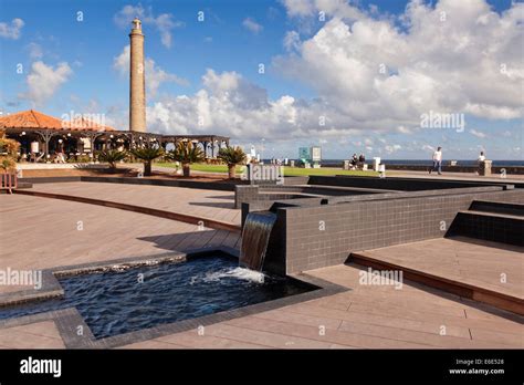 Promenade At The Faro De Maspalomas Lighthouse Maspalomas Gran