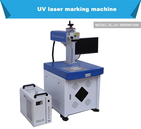 Máquina de grabado de marcado láser UV de escritorio de 5 vatios del