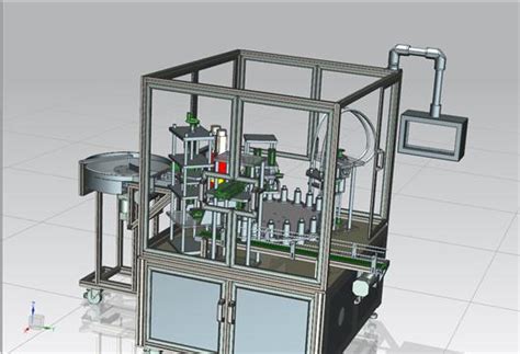 【鸿达】自动化设备 双头全自动活塞式液体灌装机设计模型3d模型下载三维模型ug Nx模型 制造云 产品模型