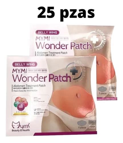 25 Parches De Abdomen Parche Mymi Wonder Patch Reductora Envío gratis