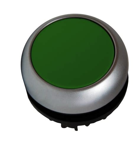 Push Button Flat Spring Return Momentary Green Emall Australia